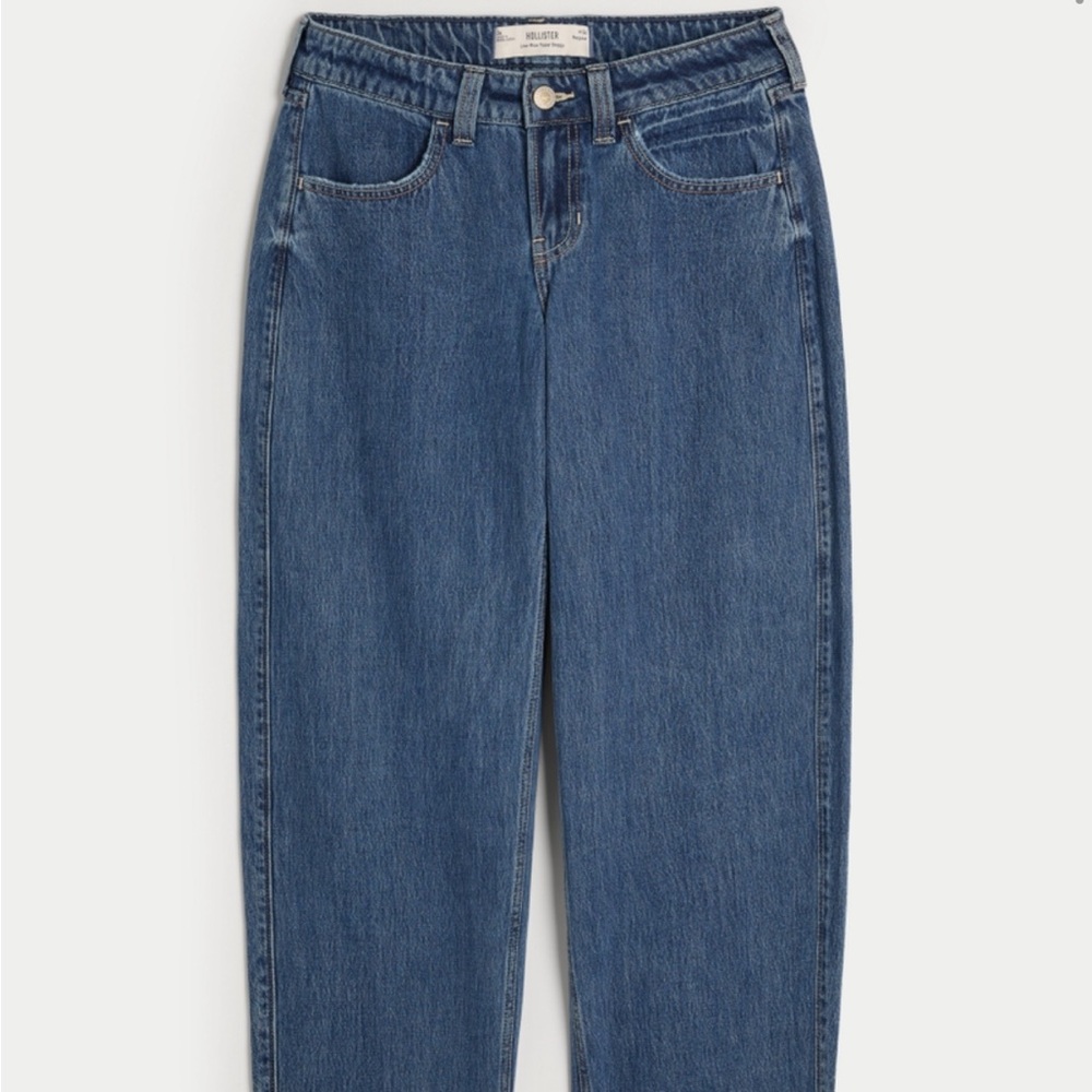 Hollister Blue Denim Women's Jeans (Low-Rise Taper Baggy) 2R-W26